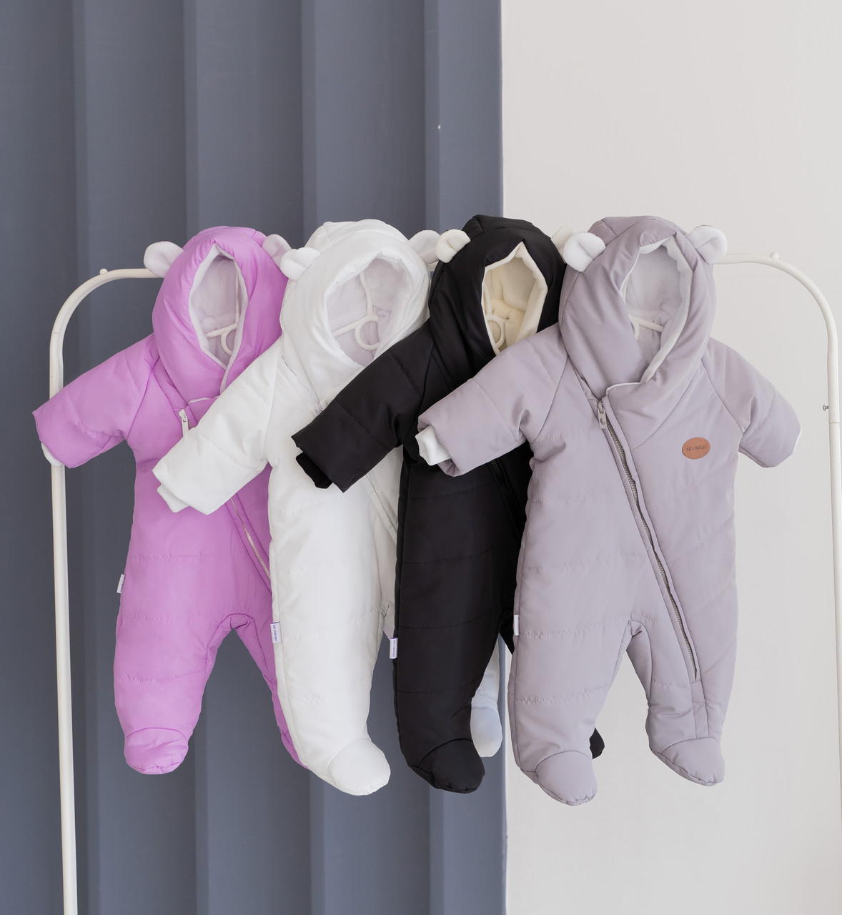 Дитячий демісезонний комбінезон с капюшоном для новонародженого  BELLISSIMO 62 68 74 см