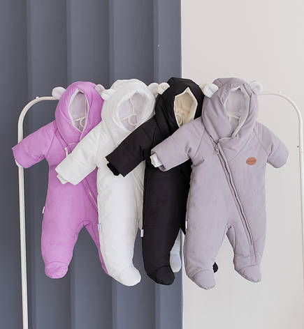 Дитячий демісезонний комбінезон с капюшоном для новонародженого  BELLISSIMO 62 68 74 см, фото 1