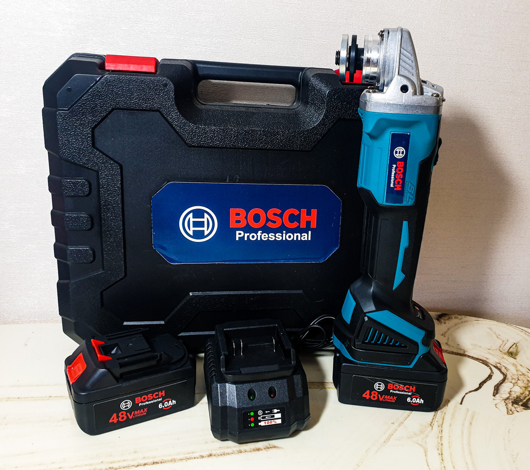 Акумуляторна болгарка Bosch 125 мм 48v безщіткова кутова шліфувальна машинка бош (УШМ) Болгарка бош Турбинка - фото 8 - id-p2119519827