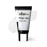 Полигель Poly gel Crystal Clear Nice for you Прозрачный 30 г