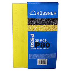 Папір наждачний Kussner PS30, Р80, 115 x 280 мм, уп. 25 шт.