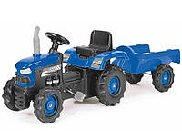 Трактор детский на педалях с прицепом 8253 DOLU Синий (Unicorn)