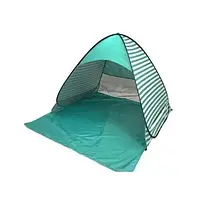Палатка пляжная Stripe зелёная 150/165/110 Автоматическая палатка со шторкой 4213