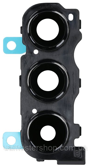 Скло камери Samsung A235 Galaxy A23 з рамкою чорного кольору, фото 1