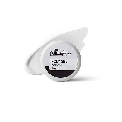 Полігель Nice for you Pure White Білий 5 г