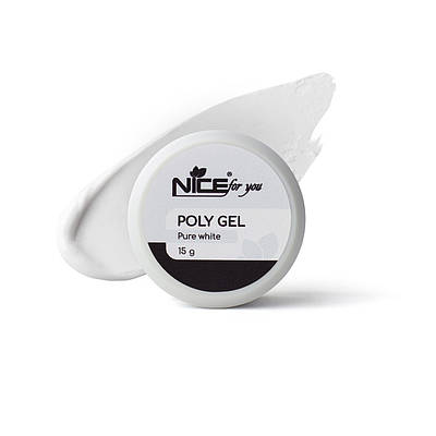 Полігель Nice for you Pure White Білий 15 г