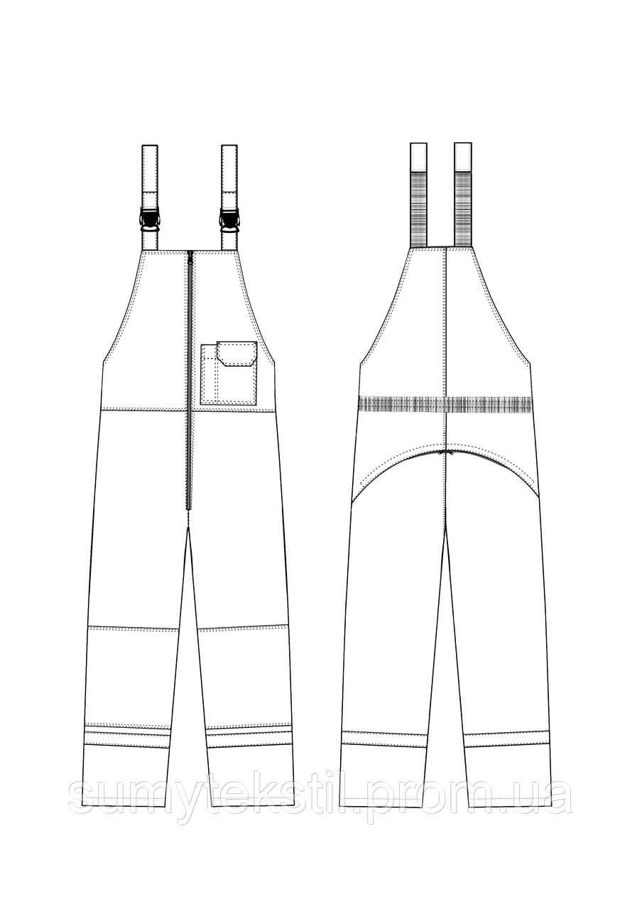Костюм рабочий мужской из смесовой ткани (65% полиэстер, 35% хлопок) с защитой от статического электричества, - фото 3 - id-p1481343120