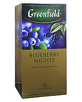 Чай Greenfield Blueberry Nights чорний з ароматом чорниці і вершків в пакетиках 25 шт х 1,5 г (53231)