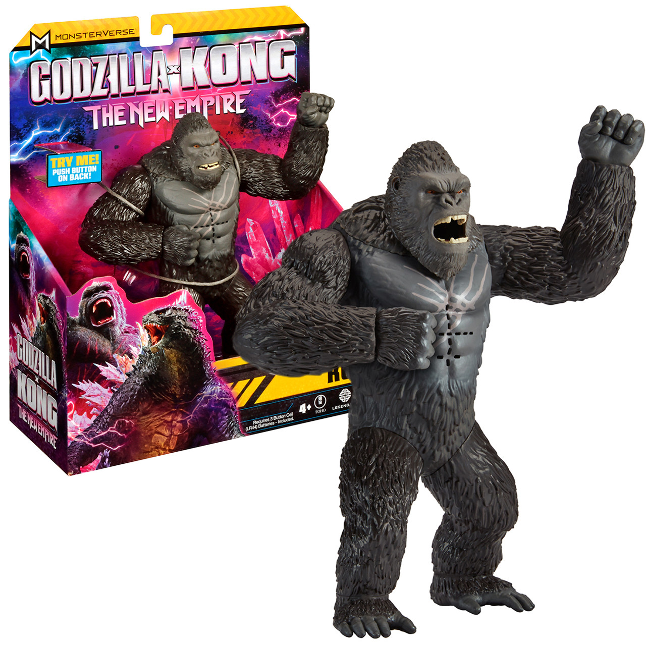 Ігрова фігурка Godzilla Kong - Конг Ґодзілла готов к бою звук шарнірна 18см (35507), фото 1