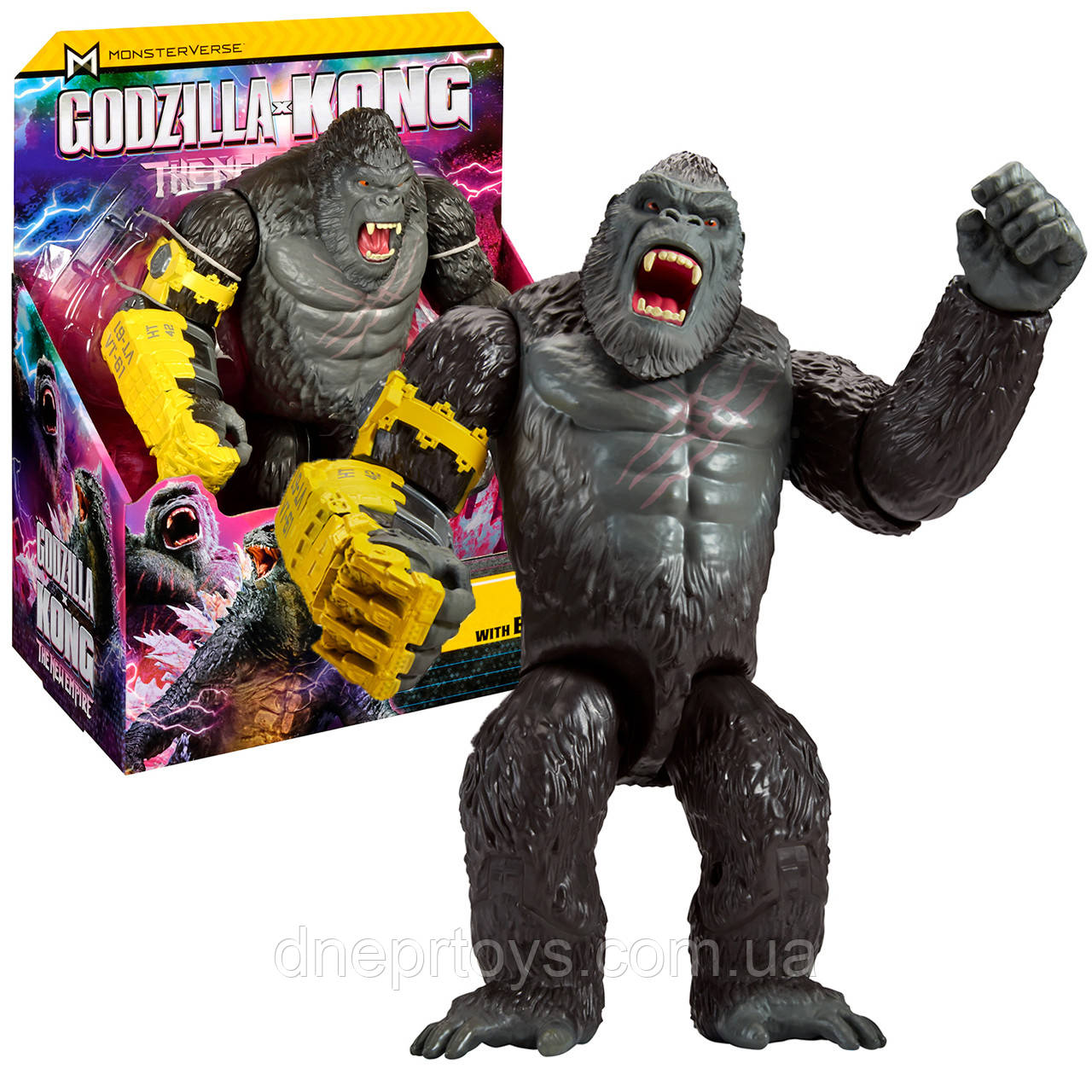 Ігрова фігурка Godzilla Kong Конг Ґодзілла гігант зі сталевою лапою 28см шарнірна (35552), фото 1