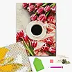 Алмазна мозаїка вишивка 40х50 см Тюльпани до кави Brushme  (в подарункові коробці) DBS1047, фото 3