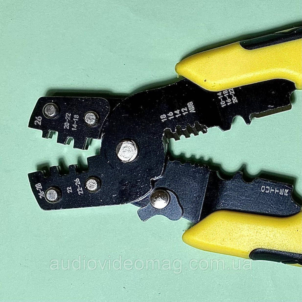 Інструмент обжимний для ножових (плоских) клем без ізоляції, фото 1