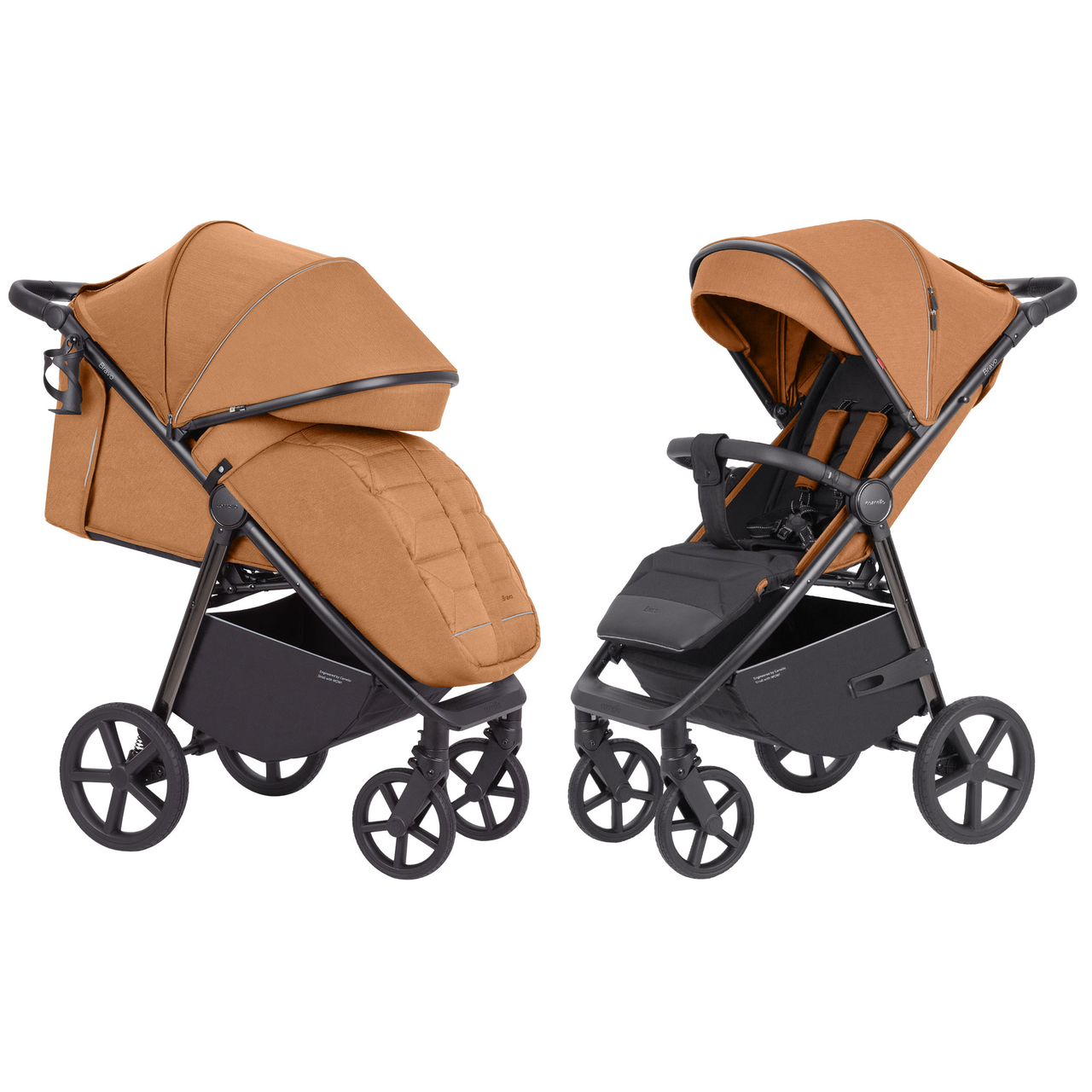 Коляска прогулянкова CARRELLO Bravo CRL-5515 Tango Orange 2024 NF, помаранчева, Карелло Браво