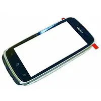 Сенсор Nokia 610 Lumia black with frame orig