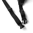 Поясна сумка (бананка) Mars через плече із еко шкіри чорна, фото 10