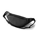 Поясна сумка (бананка) Mars через плече із еко шкіри чорна, фото 2