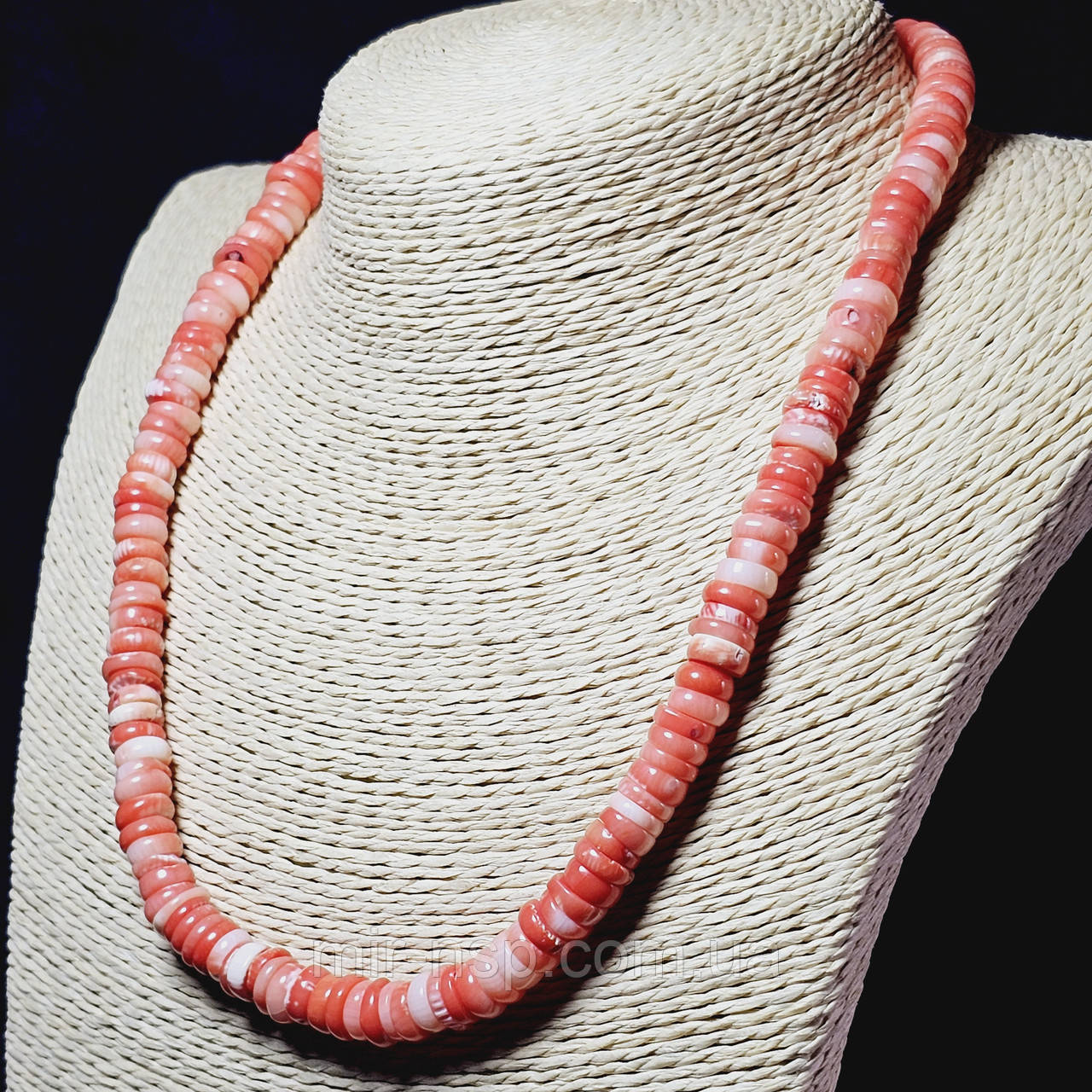 Намисто 100% натуральний корал вага 47г довжина 45см, фото 1