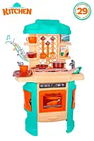 Детская кухня с электронным модулем ТехноК, Зеленая с эффектами, интерактивная 114