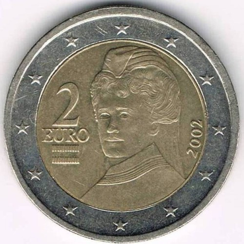 Монета Австрії 2 євро 2002-2017 рр.