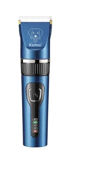 Акумуляторна машинка для стрижки тварин Kemei CW12 Машинка з регулюванням рівня довжини і 4 насадками