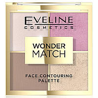 Палетка для контурування обличчя Eveline Cosmetics Wonder Match 01, 10.8 г