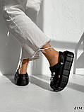 Жіночі шльопанці крокси з джибітсами на потовщеній підошві чорні Croki, фото 10