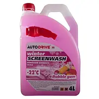 AUTO DRIVE Омыватель стекла зимний ,Auto Drive Winter Screenwash Bubble Gum -22 °C, 4Л.(1шт.) (AD01