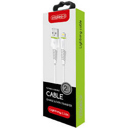 Дата кабель USB 2.0 AM to Lightning 2.0m CBFLEXL2 white Intaleo 1283126521416 smart