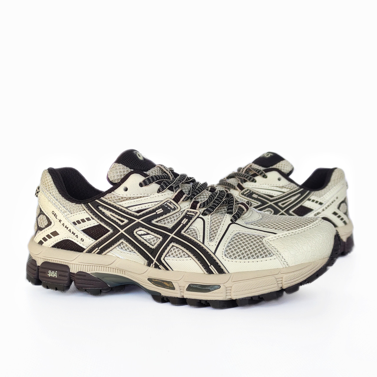 Кросівки чоловічі білі Asics  Gel Kahana 8 White Black (15676), фото 1
