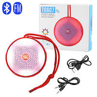 Bluetooth-колонка TG607, speakerphone, радио, red