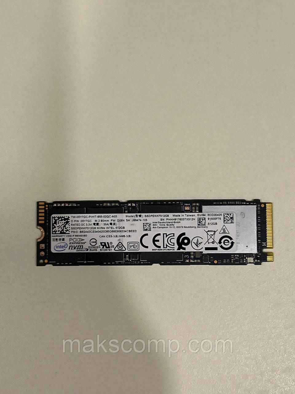 SSD Intel Pro 7600p 512Gb m.2  NVMe PCIe SSDPEKK512G8L