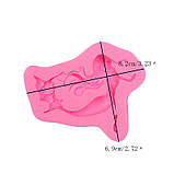 Молд кондитерський Русалка 69 на 82 мм рожевий, фото 4