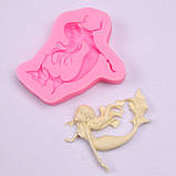 Молд кондитерський Русалка 69 на 82 мм рожевий, фото 2