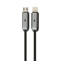 USB Remax Binary Micro + Lightning Цвет Черный m