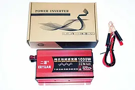 Перетворювач Інвертор Інвертор чис.синус ERYUAN AC/DC LCD 12v 1000W Для котла