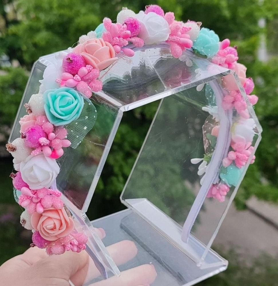 Весняний обруч Весенний ободок Веночек Віночок, фото 1