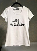 Футболка женская белого цвета Love Moschino