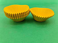 GRD Тартолетка для чизкейк "Круглая желтая"D55 H42,5 (100шт)/140/ (1 уп.) формочка бумажная для выпечки
