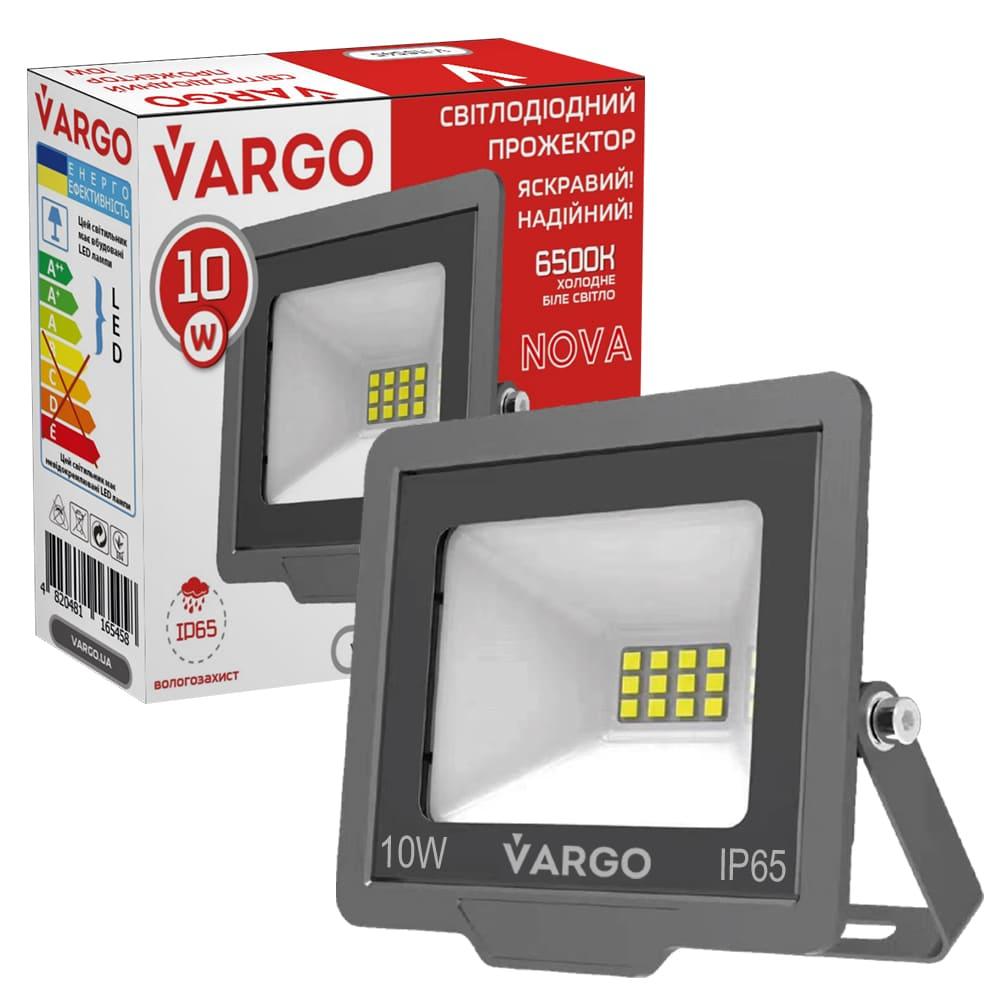 Світлодіодний LED прожектор Vargo 10W 220V 900lm 6500K (116545) (світлодіодні LED прожектори)