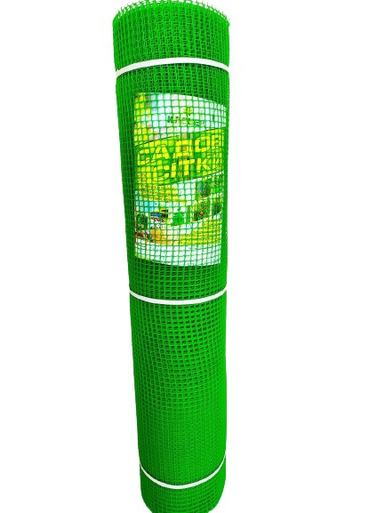 Сітка паркан садовий комірка 20х20 мм 1х20м зелена Клевер