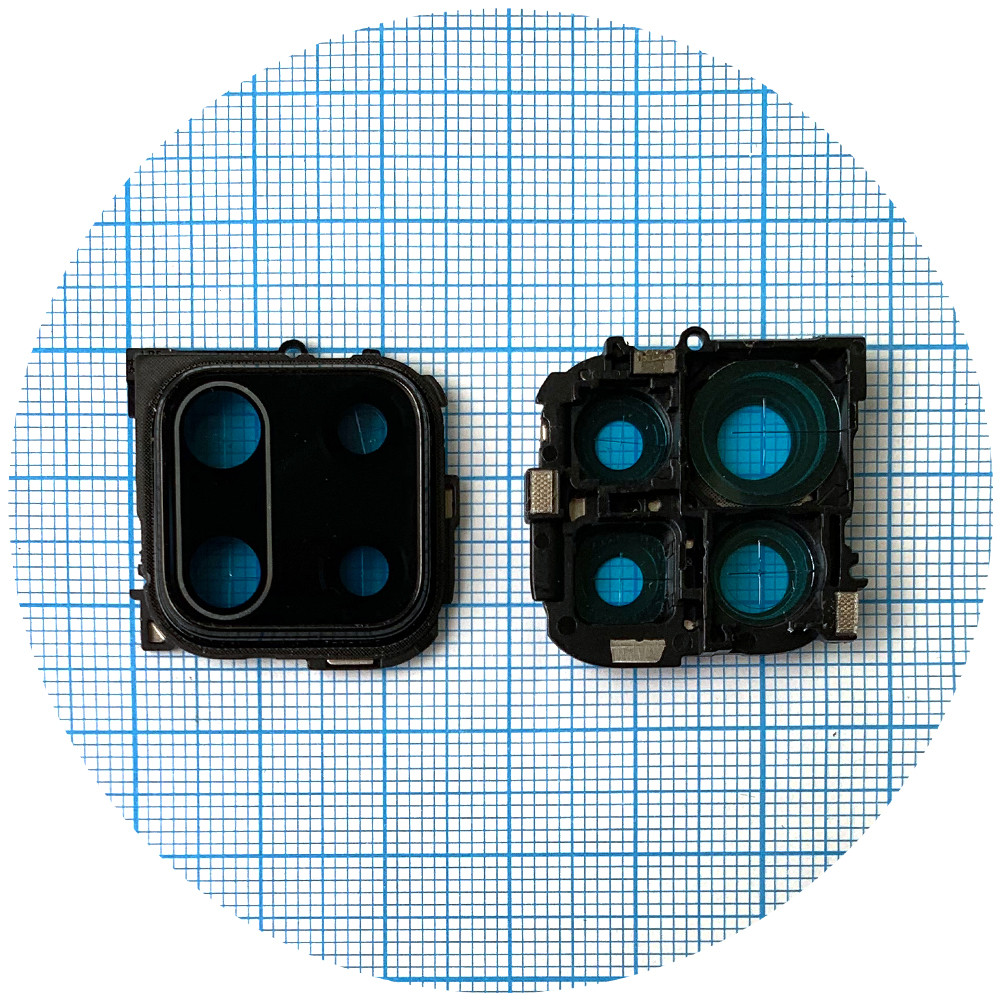 Скло камери Xiaomi Redmi Note 9 Pro, Redmi Note 9S, Note 9 Pro Max, Redmi Note 10 Lite 18,9 x 19,2 (і рамкою), фото 1