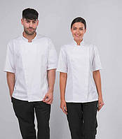 Китель поварской мужской КМ-9. Men's chef's tunic KM-9