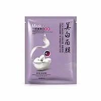 Тканинна маска для обличчя з екстрактом протеїну шовку OneSpring Purple Silk Mask, 30 мл