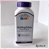 21 century Acidophilus, суміш пробіотиків 150 капсул