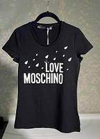 Футболка жіноча чорного кольору Love Moschino