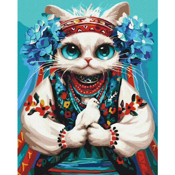 Картина за номерами 40х50 см. Киця Воля. @Маріанна Пащук. Brushme 3802