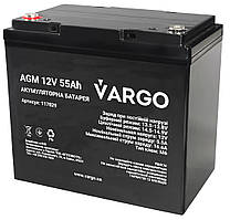 Акумулятор VARGO 12V 55AH (V-117829) свинцево-кислотний