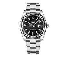 ROLEX DATEJUST 41MM CAL. 3235 REF 116334 BLACK DIAL OYSTER BRACELET. VIP