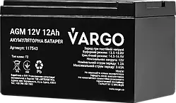 Акумулятор VARGO 12V12AH (V-117543)