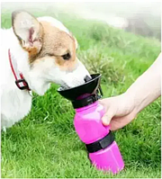 Поїлка для собак, 500 мл DOG WATER BOTTLE, поїльник для собак у дорогу, портативна переносна напувалка для собак